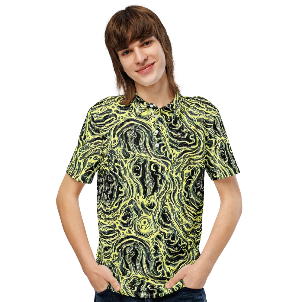 Venom Veil on Men's Slim Fit Polo Shirt — Front