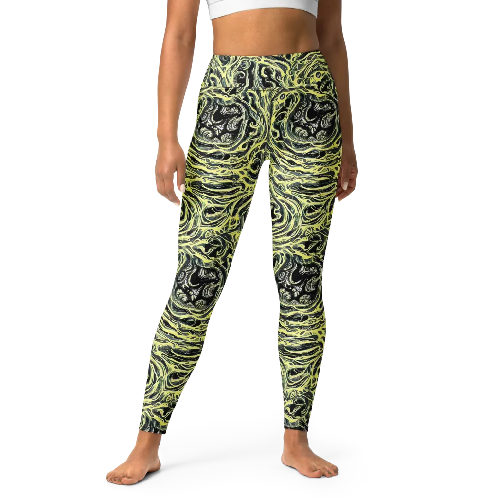 Venom Veil on Yoga Leggings — Front