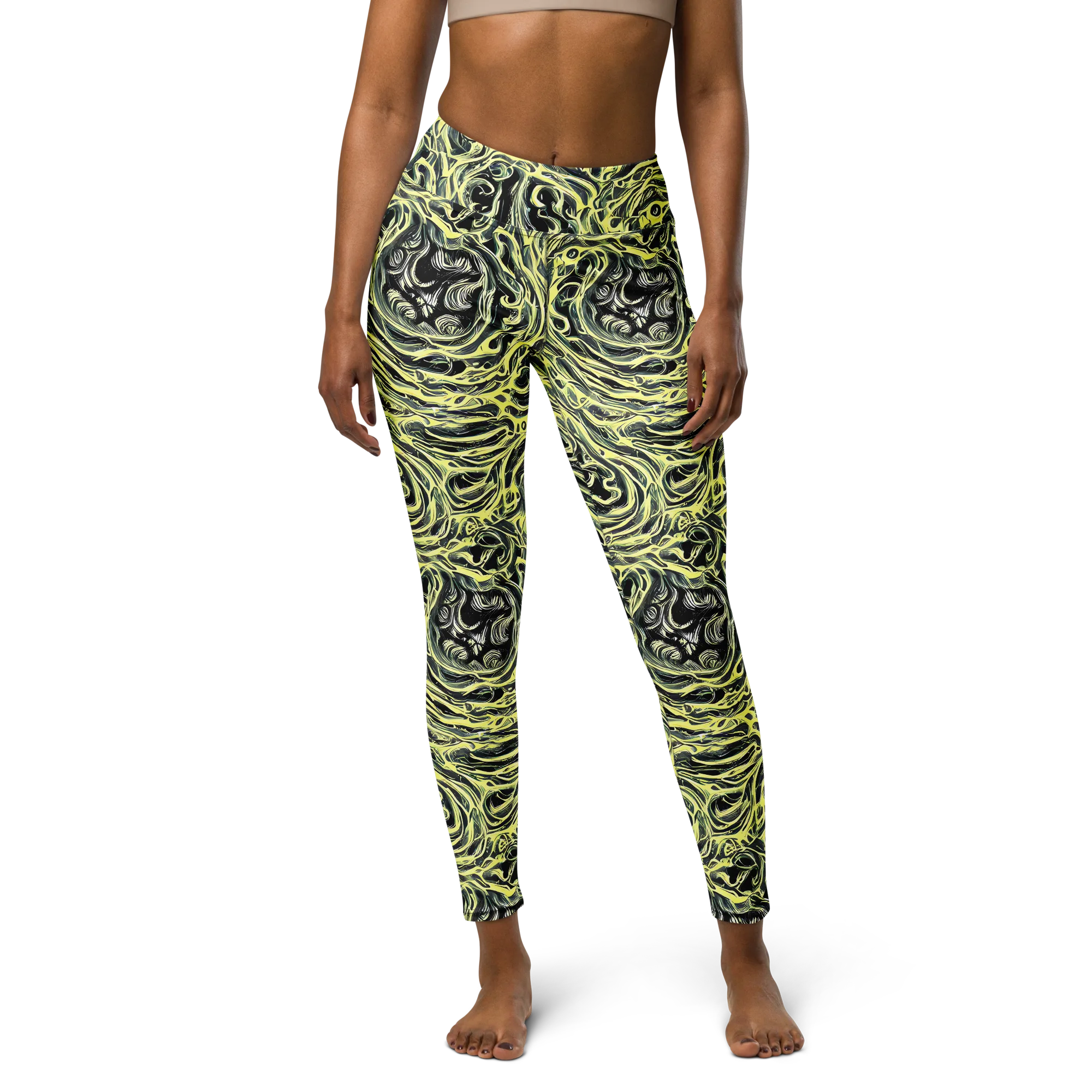 Venom Veil on Yoga Leggings — Front