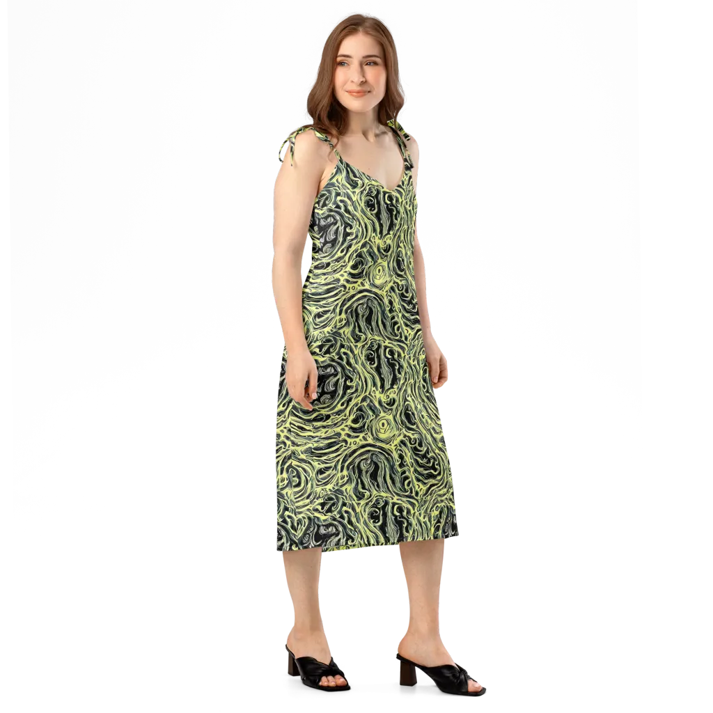 Venom Veil on Slip Dress — Right Front