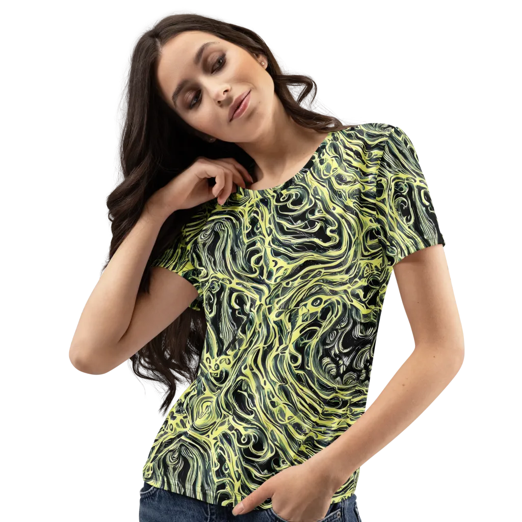 Venom Veil on Women's Crew Neck T-Shirt — Left Front