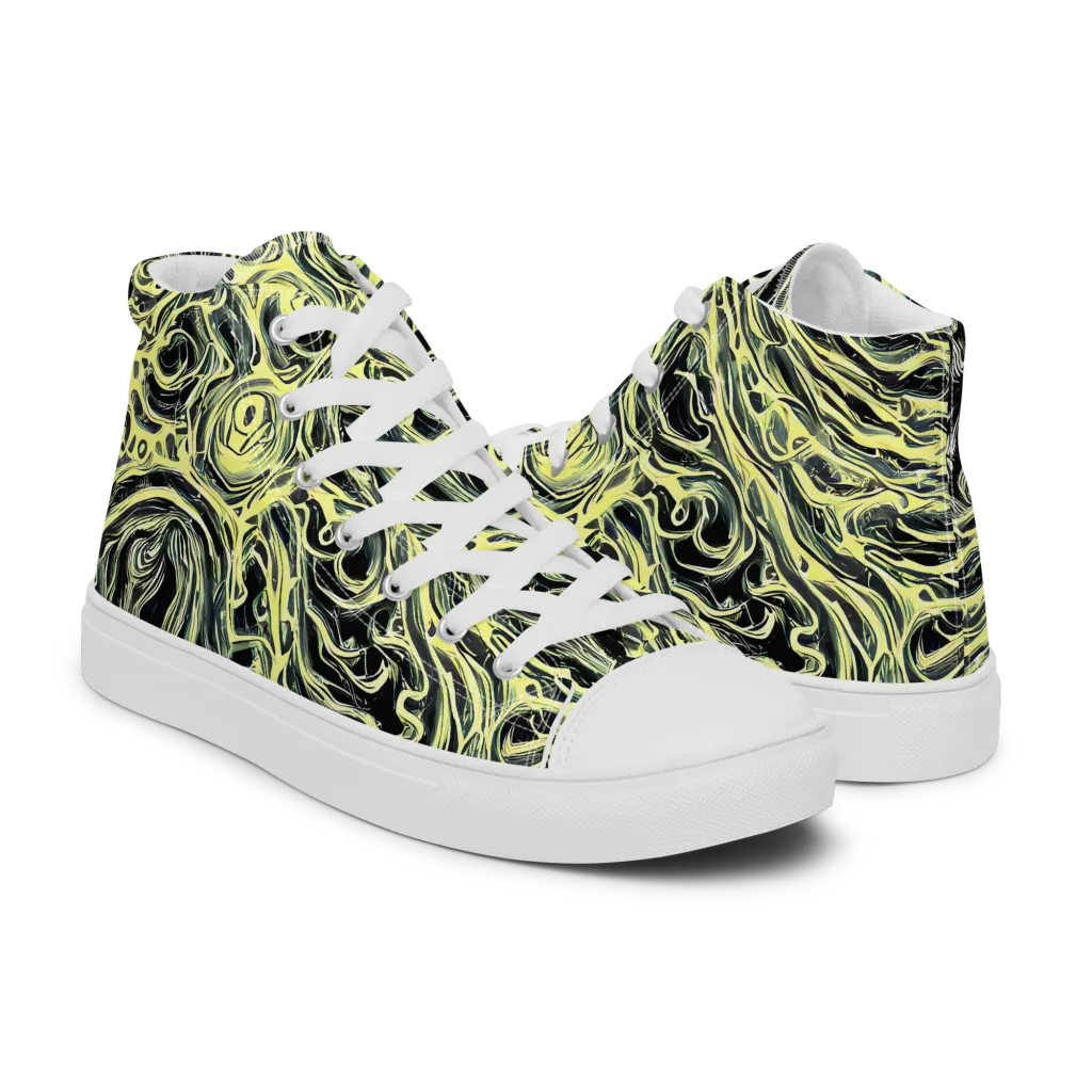 Venom Veil on Women's High Top Canvas Shoes — Right