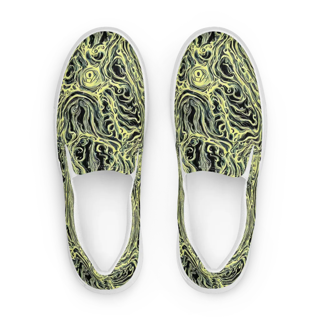 Venom Veil on Men's Slip-On Canvas Shoes — Front
