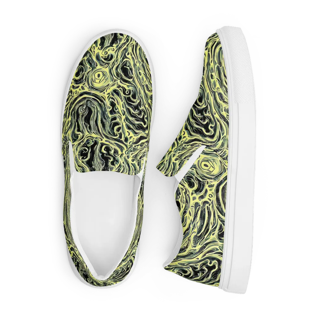 Venom Veil on Men's Slip-On Canvas Shoes — Front