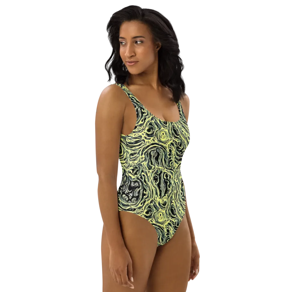 Venom Veil on One-Piece Swimsuit — Right