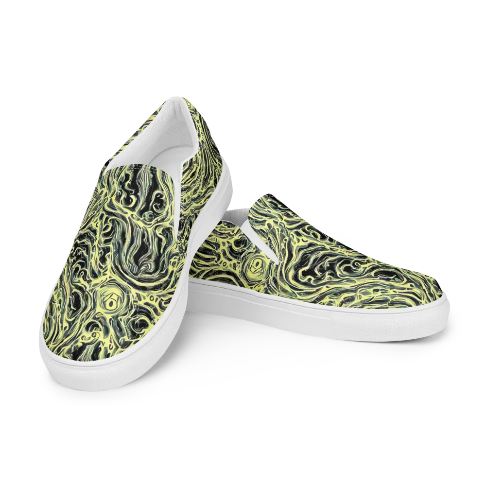 Venom Veil on Women's Slip-On Canvas Shoes — Left Front