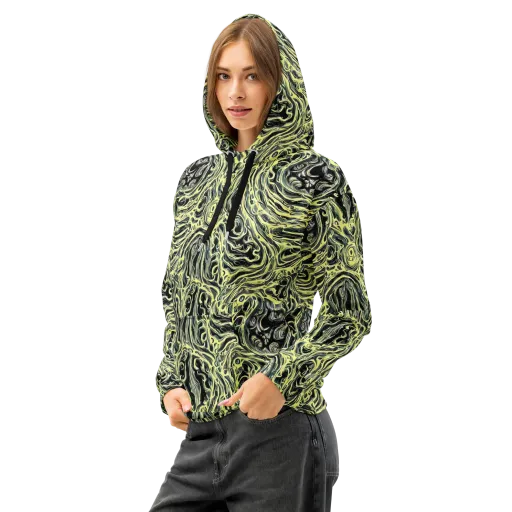Venom Veil on a Cotton Hoodie