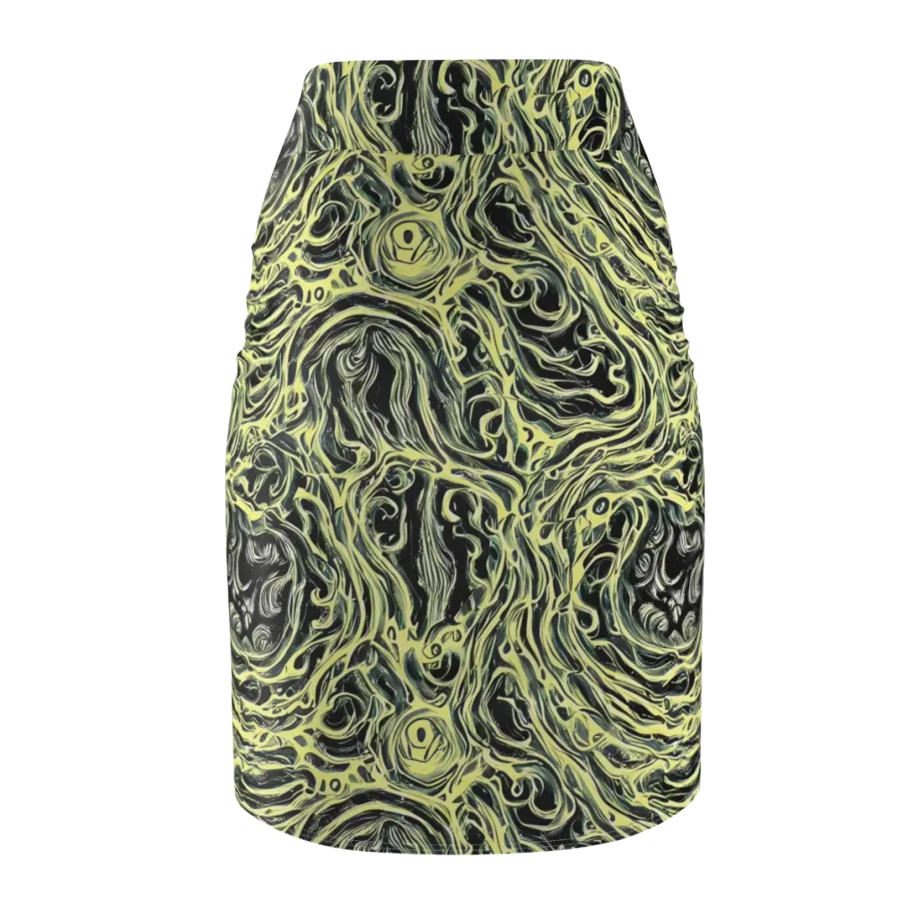 Venom Veil on Pencil Skirt — Back