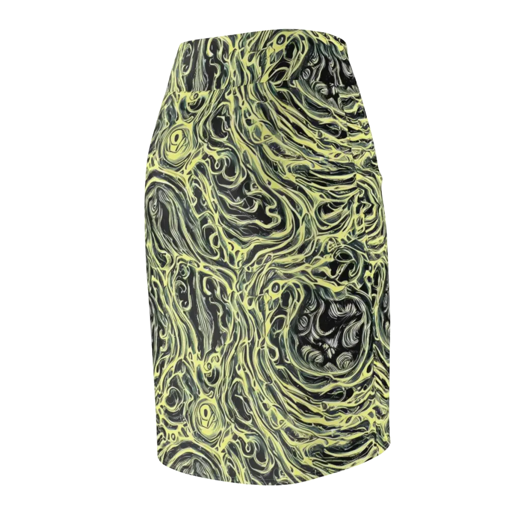 Venom Veil on Pencil Skirt — Back Side
