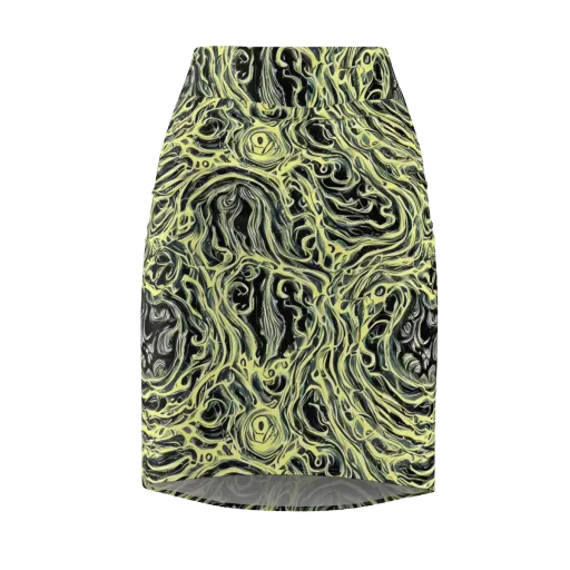 Venom Veil on a Pencil Skirt