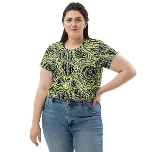 Venom Veil on a Crop Tee