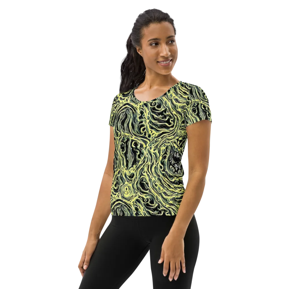 Venom Veil on Women's Athletic T-Shirt — Left