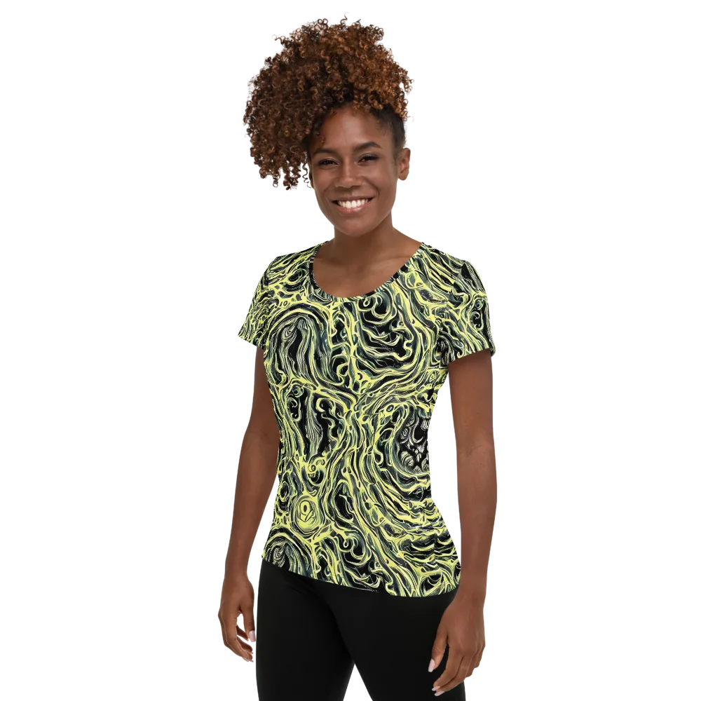 Venom Veil on Women's Athletic T-Shirt — Left
