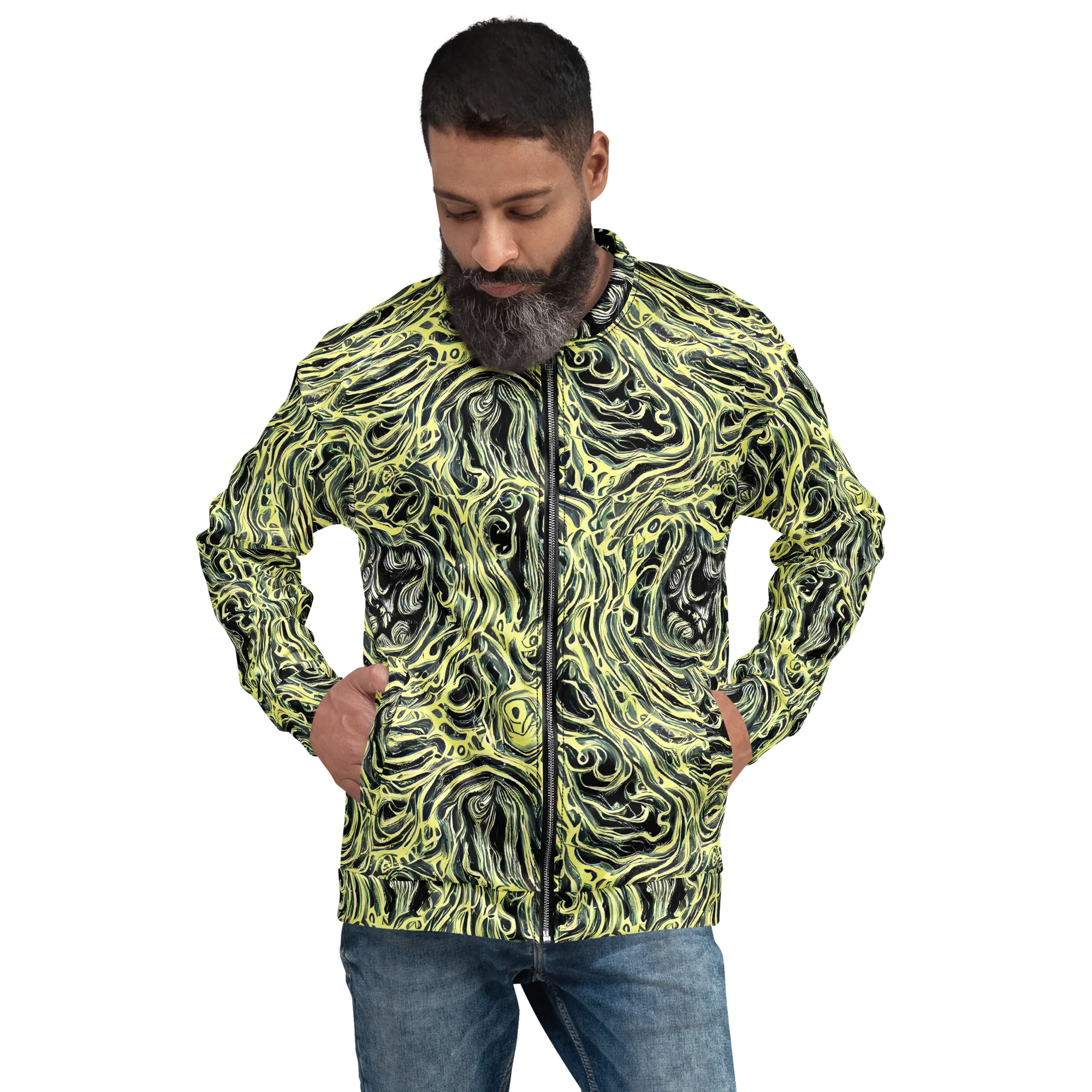 Venom Veil on Bomber Jacket — Front