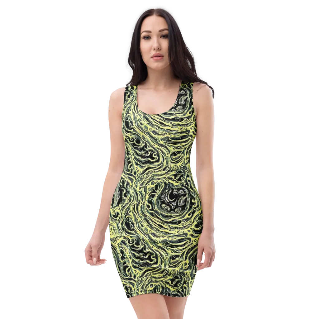 Venom Veil on Bodycon Dress — Front