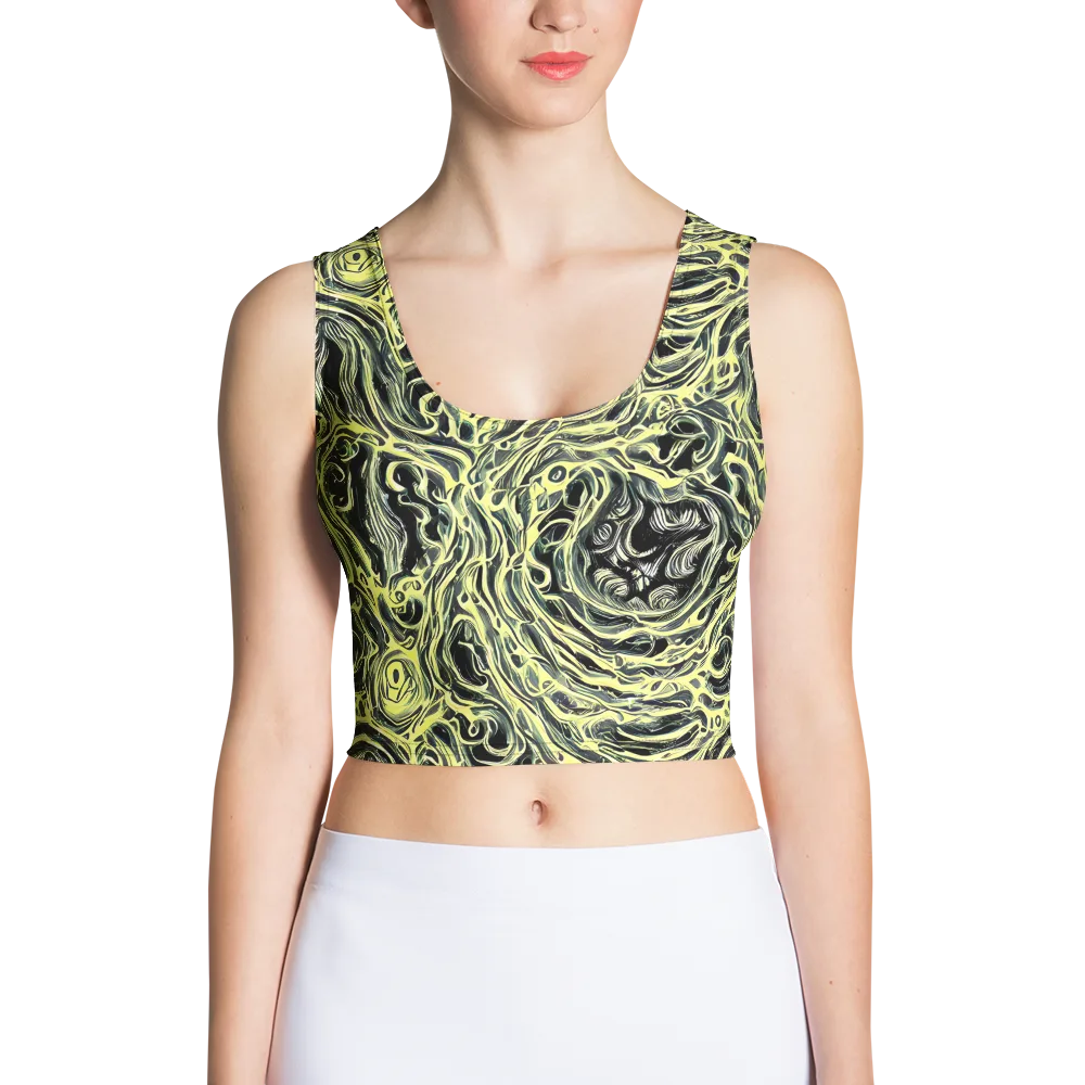 Venom Veil on Crop Top — Front