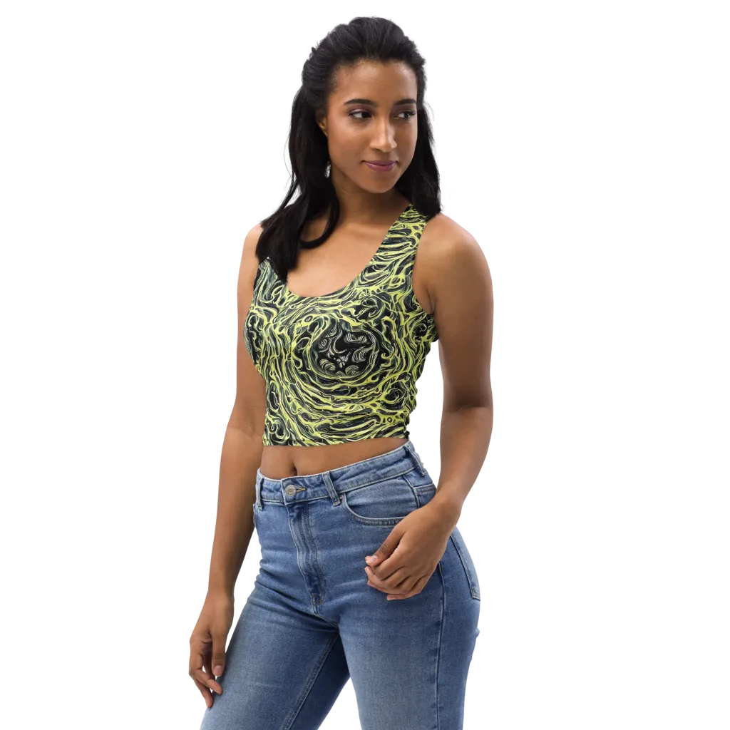 Venom Veil on Crop Top — Left Front