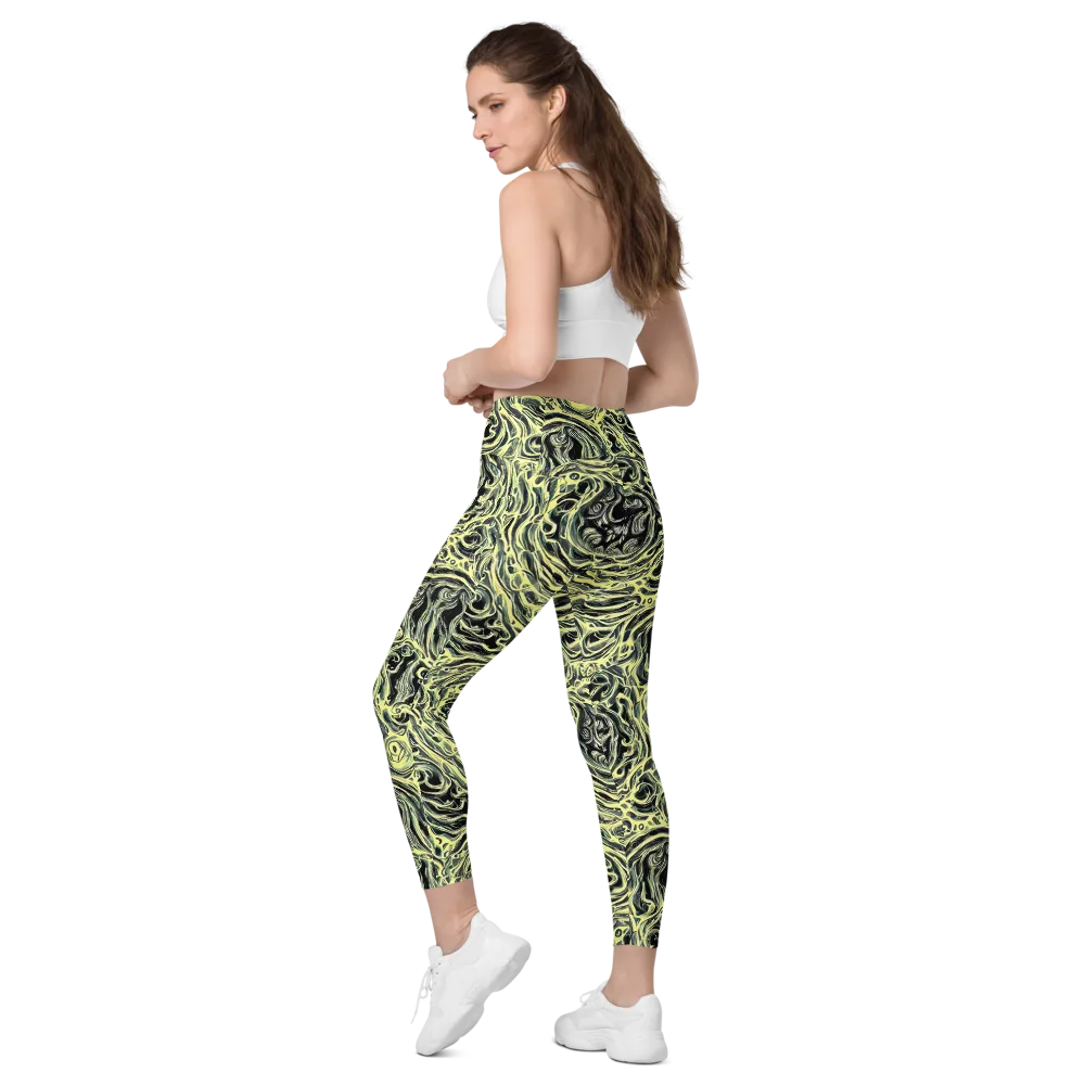 Venom Veil on Leggings with Pockets — Left Back