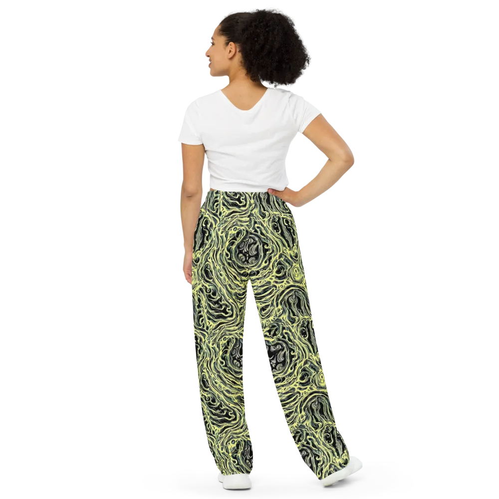 Venom Veil on Wide-Leg Pants — Back
