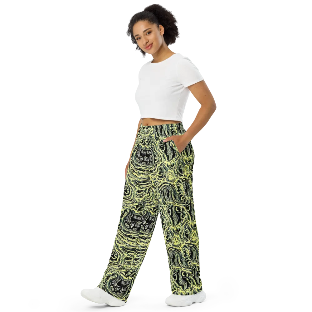 Venom Veil on Wide-Leg Pants — Left Front