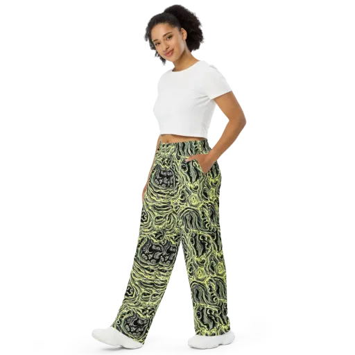 Venom Veil on a Wide-Leg Pants