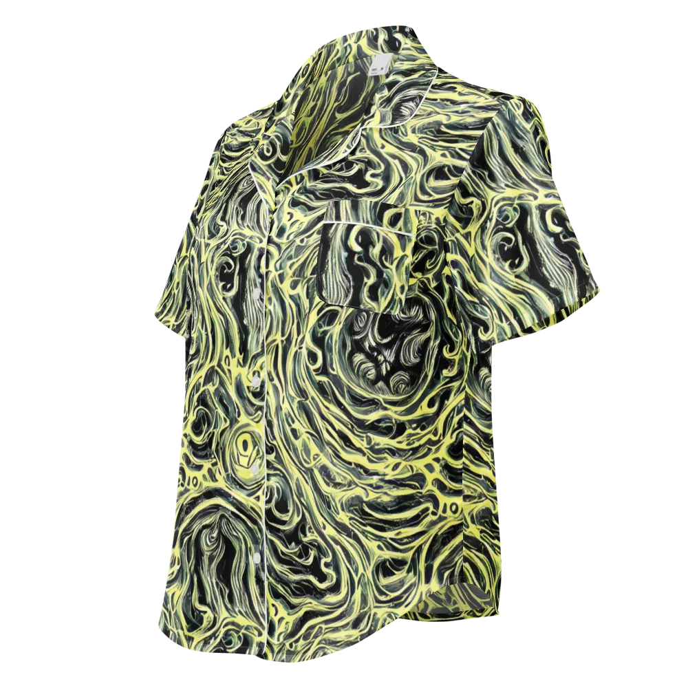 Venom Veil on Women's Short Sleeve Pajama Top — Left Front
