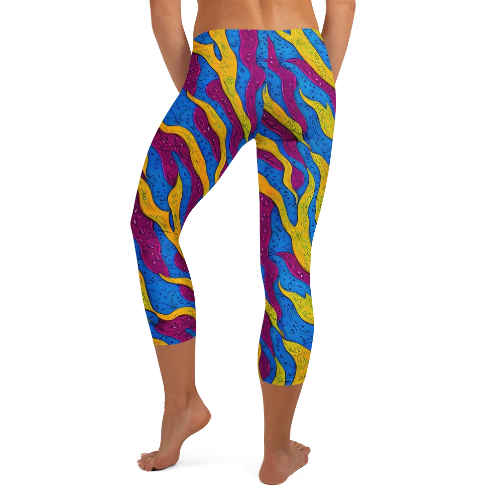 Luminous Snare on Capri Leggings — Back