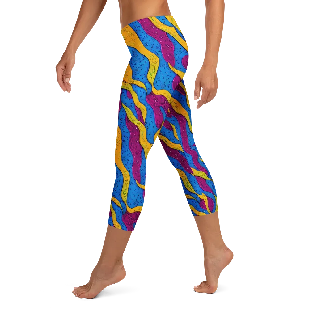 Luminous Snare on Capri Leggings — Left