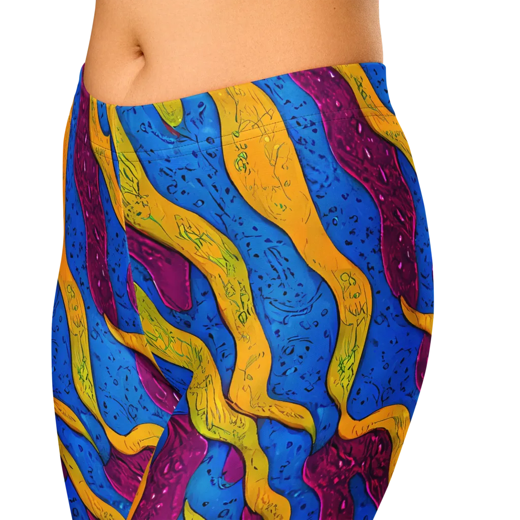 Luminous Snare on Capri Leggings — Zoomed-in