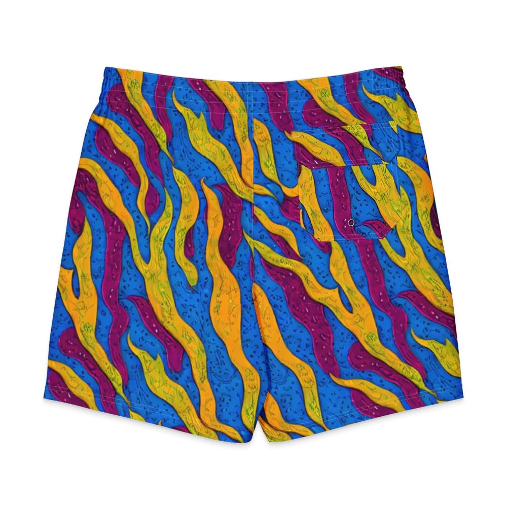 Luminous Snare on Men's Board Shorts — Back