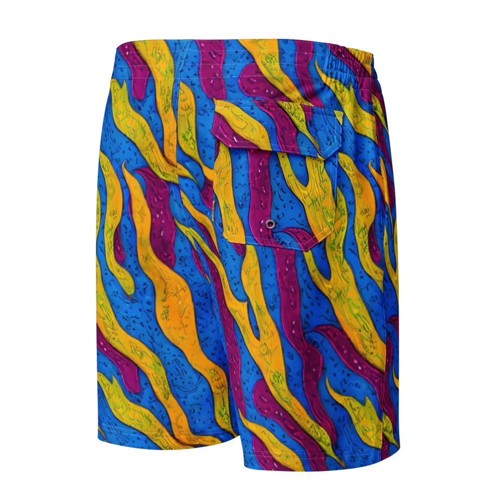 Luminous Snare on Men's Board Shorts — Back