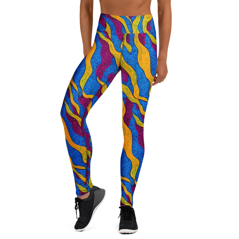 Luminous Snare on Yoga Leggings — Front