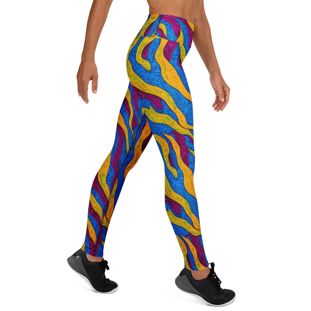 Luminous Snare on Yoga Leggings — Right