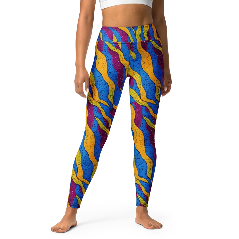 Luminous Snare on Yoga Leggings — Front
