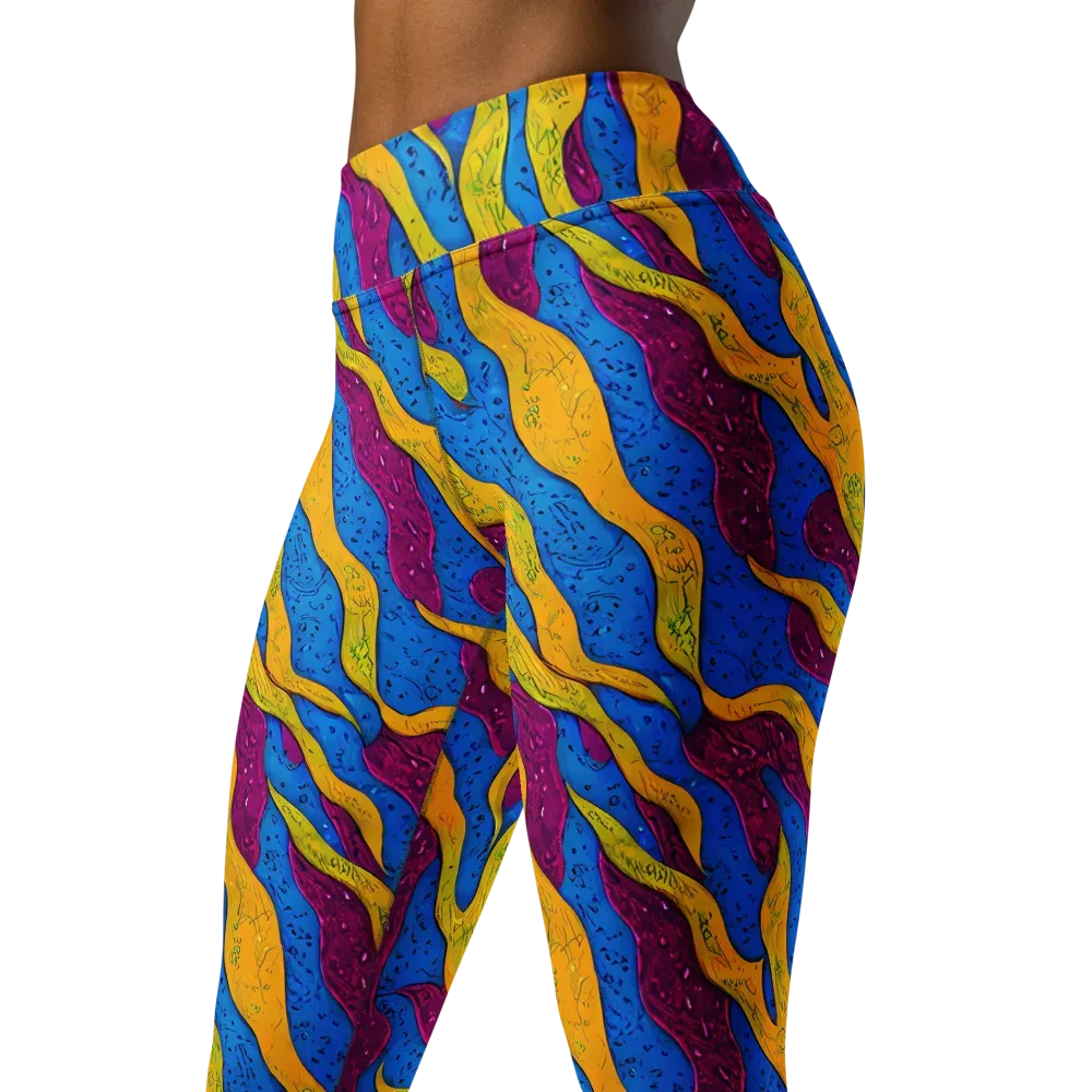 Luminous Snare on Yoga Leggings — Left Front