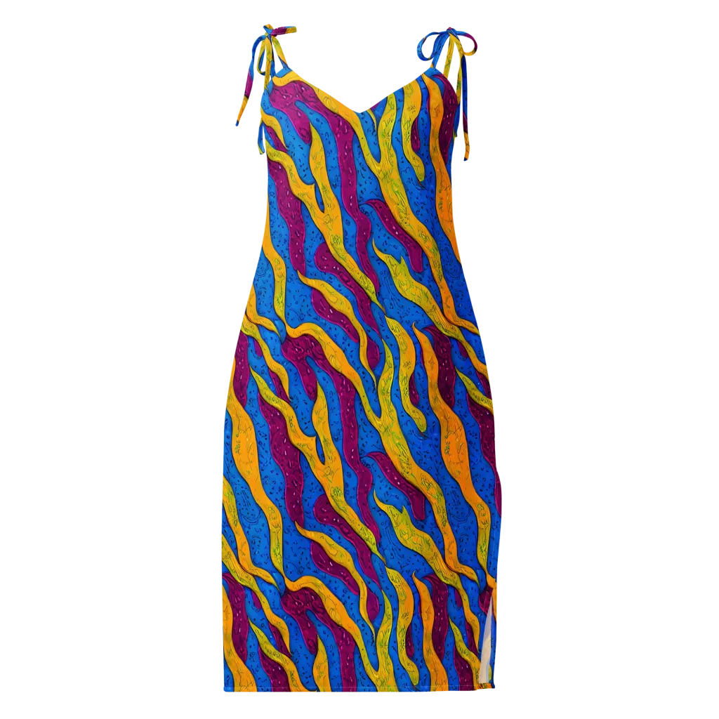 Luminous Snare on Slip Dress — Front
