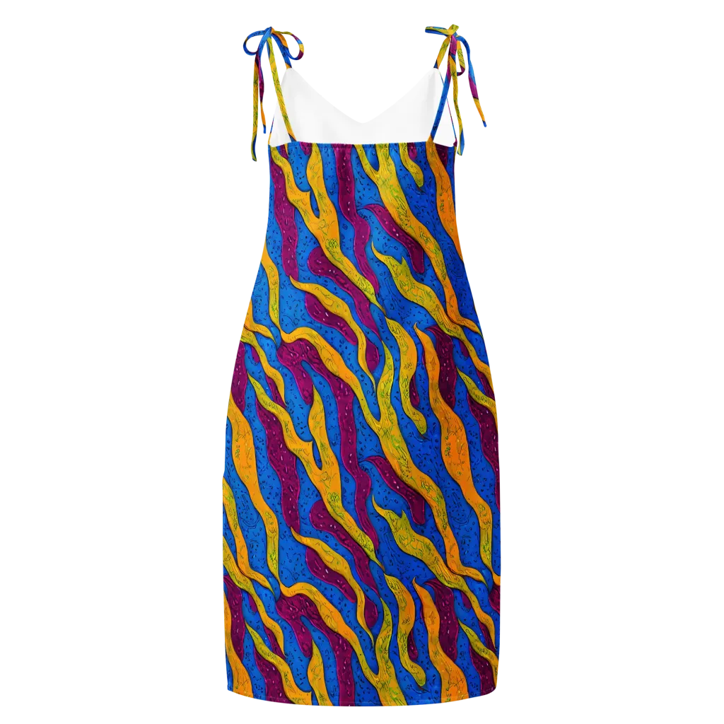 Luminous Snare on Slip Dress — Back