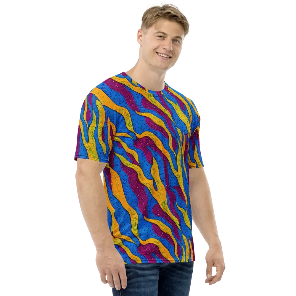 Luminous Snare on Men's Crew Neck T-Shirt — Right