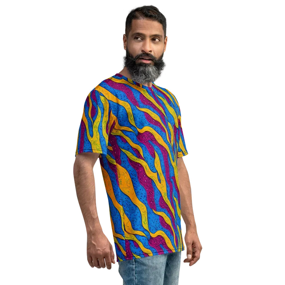 Luminous Snare on Men's Crew Neck T-Shirt — Right