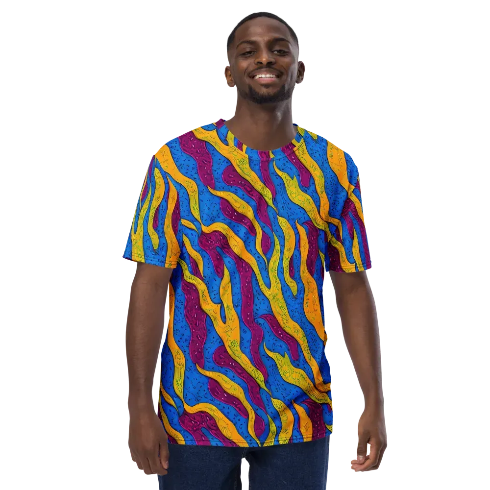 Luminous Snare on Men's Crew Neck T-Shirt — Front