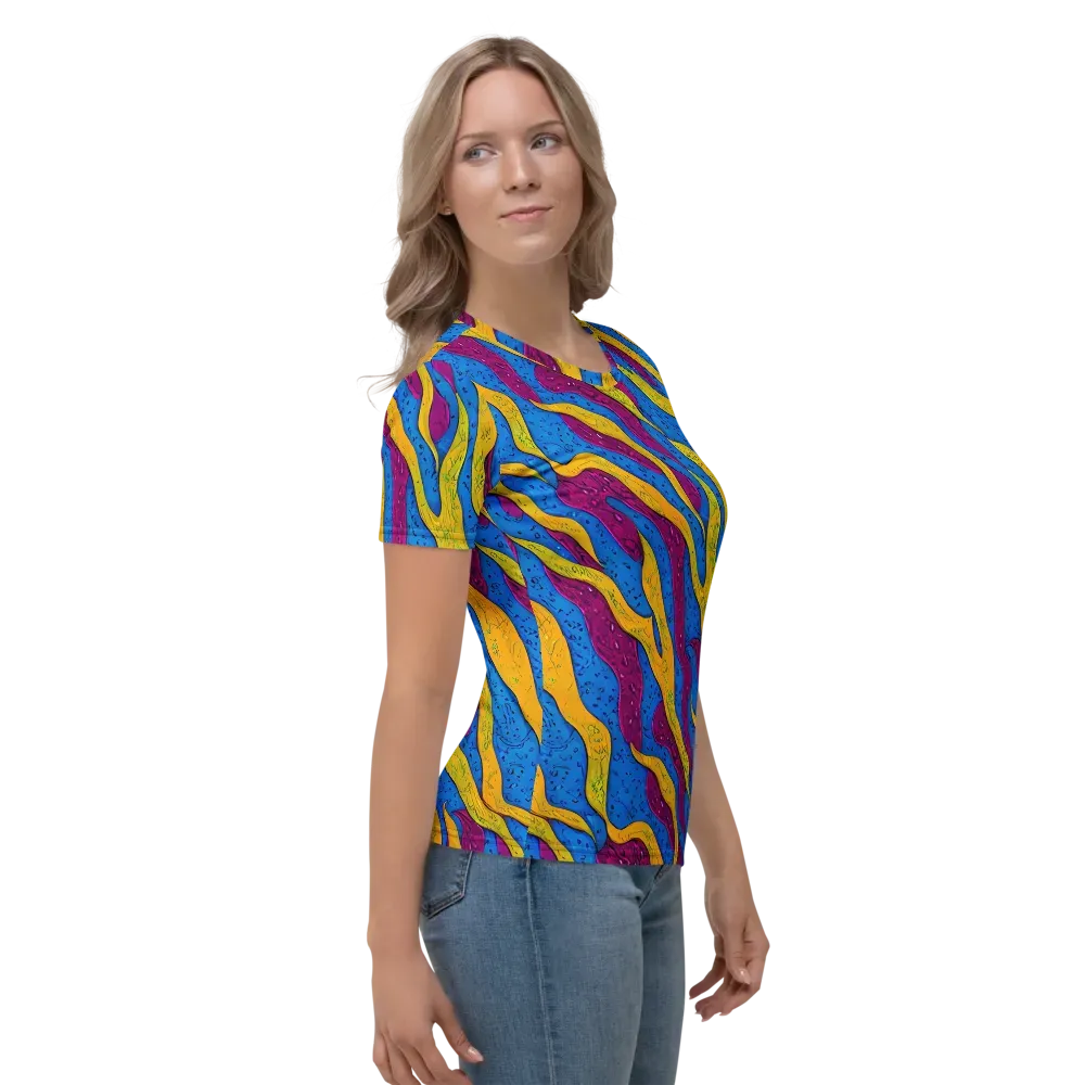Luminous Snare on Women's Crew Neck T-Shirt — Right