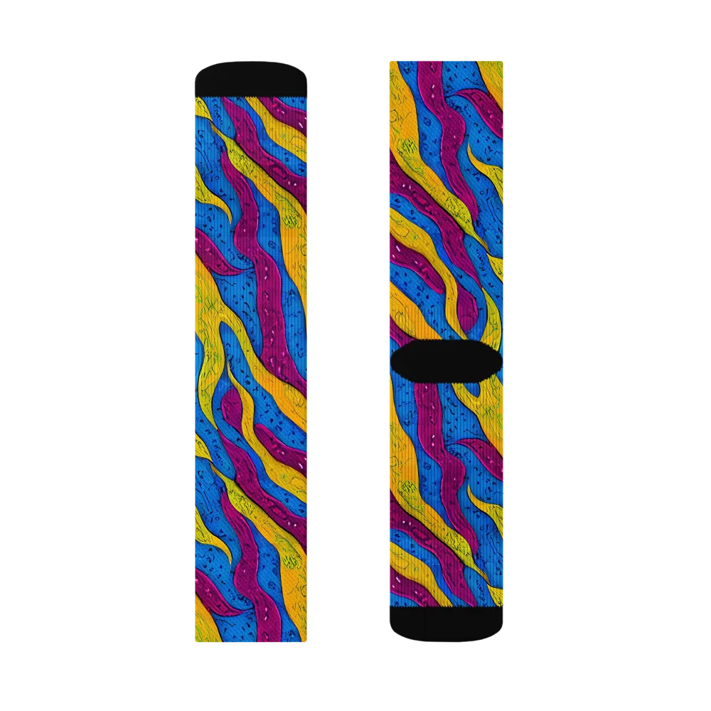Luminous Snare on Socks — Right Sock
