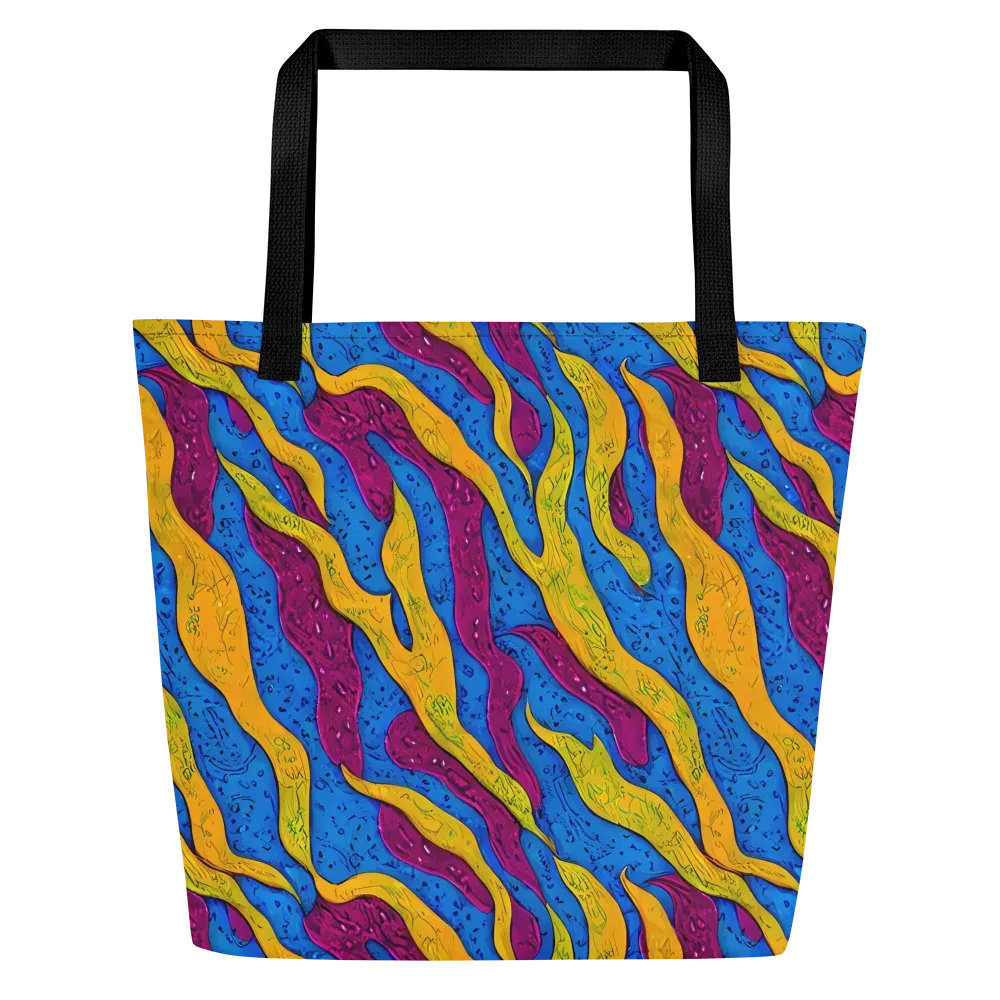 Luminous Snare on Large Tote Bag W/ Pocket — Front