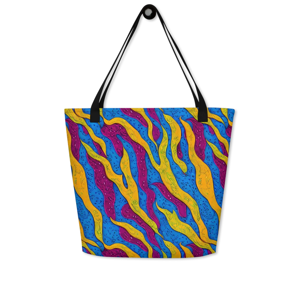 Luminous Snare on Large Tote Bag W/ Pocket — Front