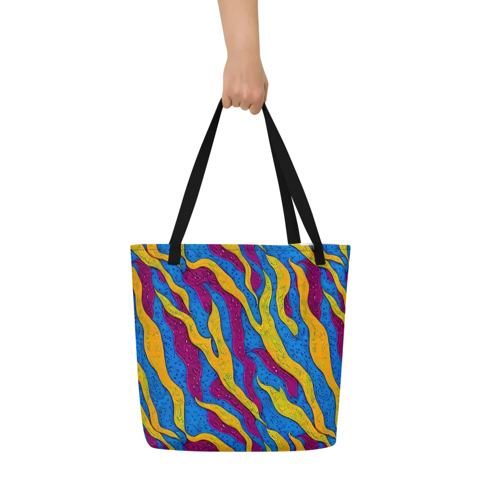 Luminous Snare on Large Tote Bag W/ Pocket — Front