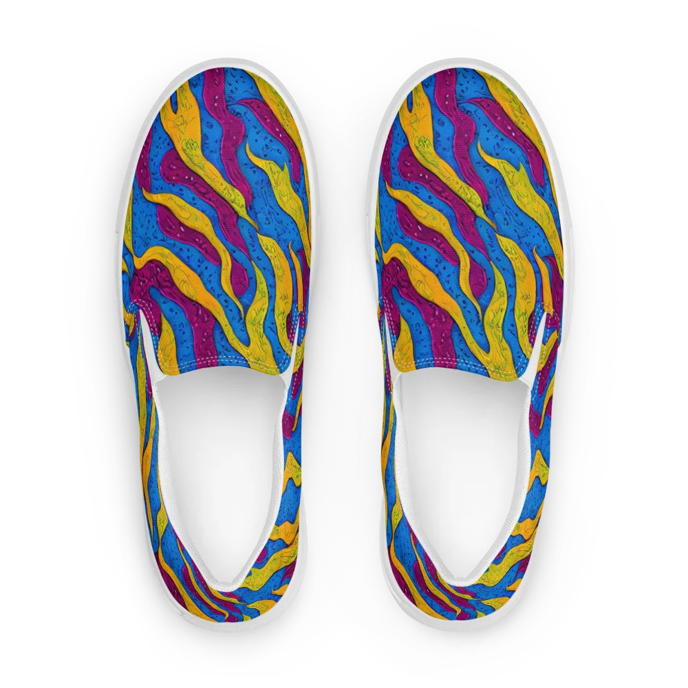 Luminous Snare on Women's Slip-On Canvas Shoes — Front