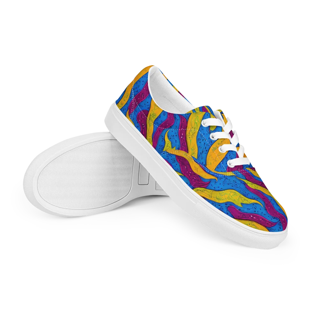 Luminous Snare on Men's Lace-Up Canvas Shoes — Right Front