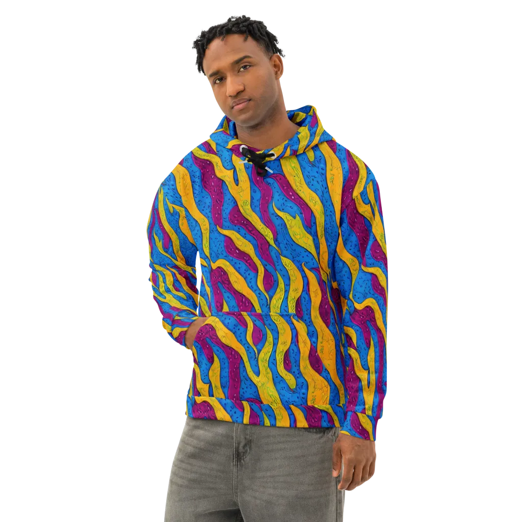 Luminous Snare on Cotton Hoodie — Left Front