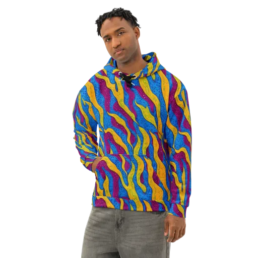 Luminous Snare on a Cotton Hoodie
