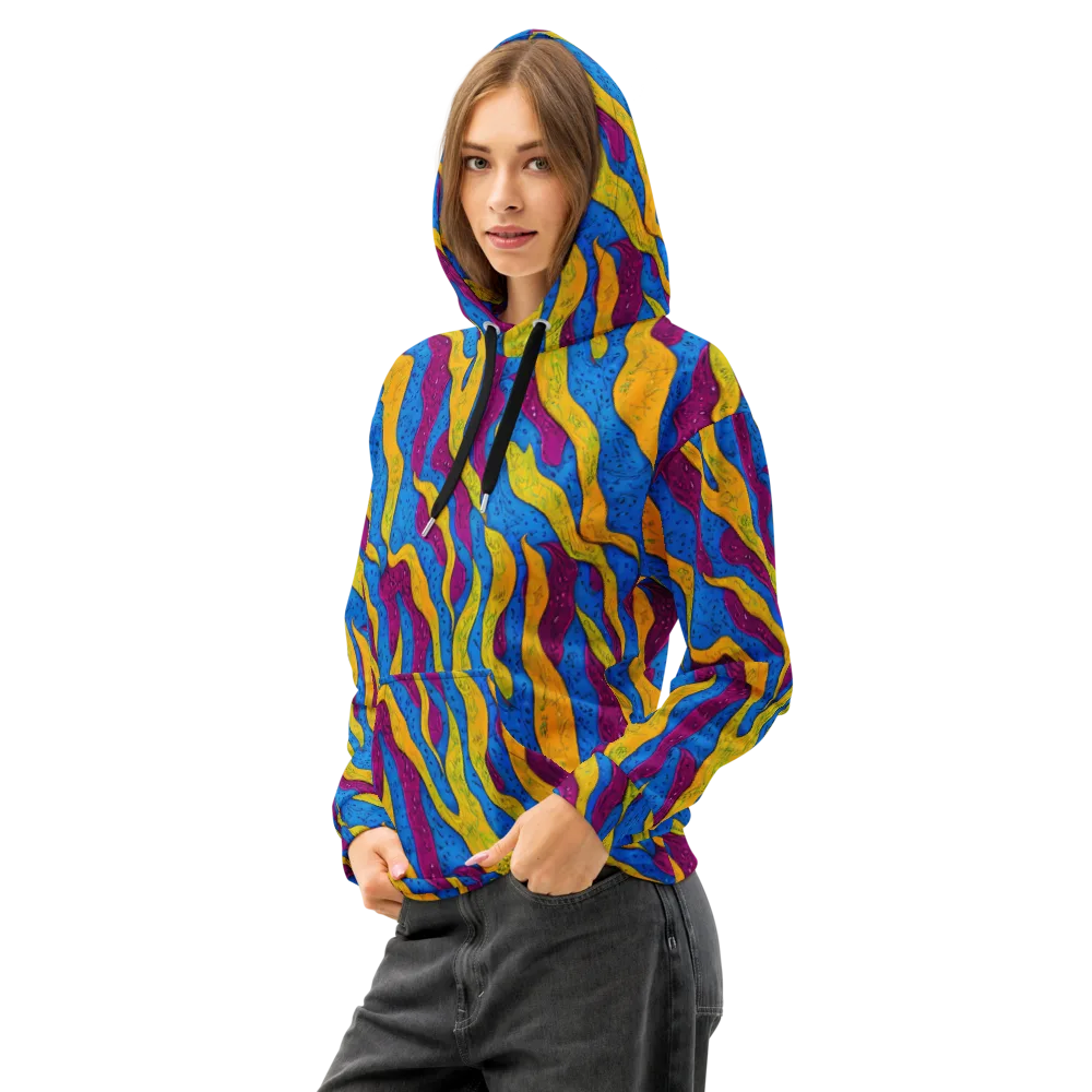 Luminous Snare on Cotton Hoodie — Left Front